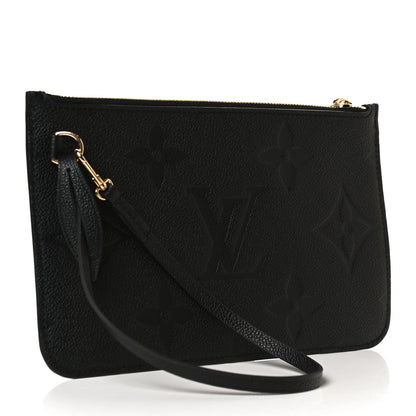 Louis Vuitton Empreinte Monogram Giant Neverfull MM Pochette Black 3 of 9