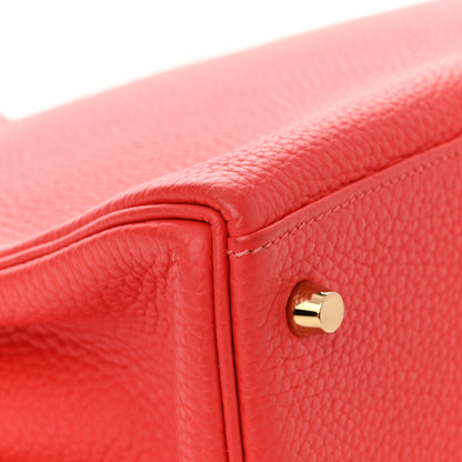 Hermes Togo Kelly Retourne 32 Geranium 11 of 13