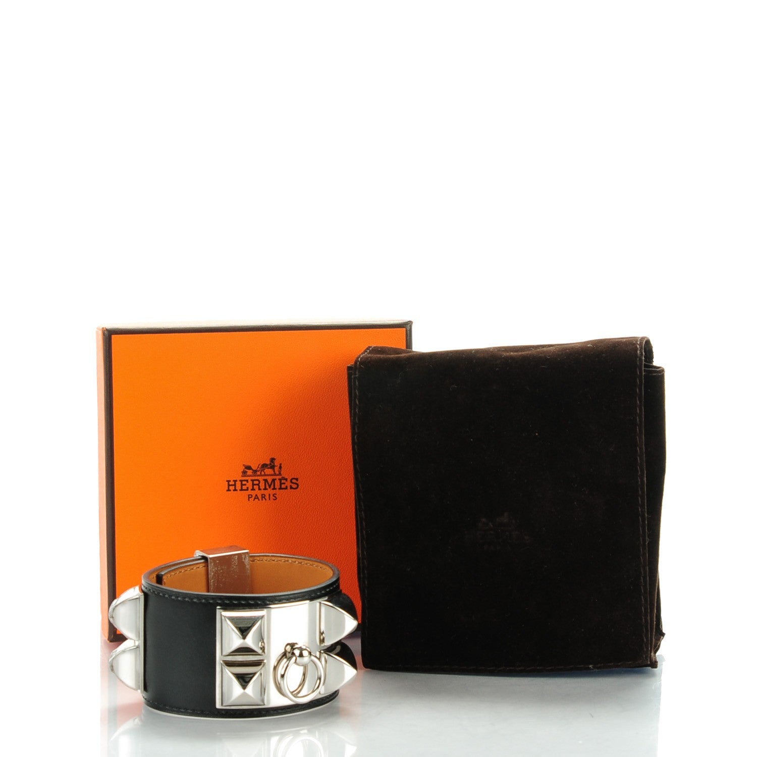 Hermes Box Collier de Chien CDC Bracelet S Black 6 of 7