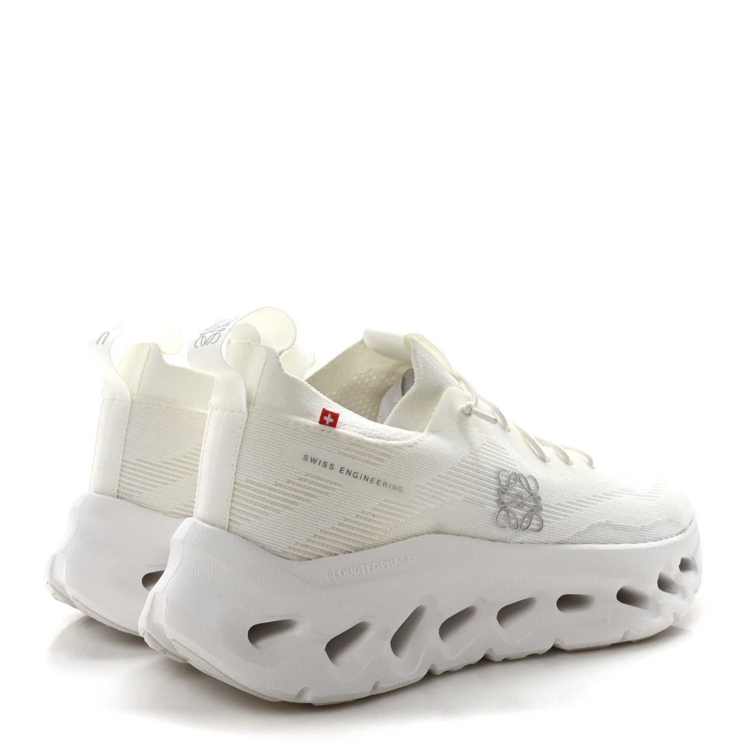 Loewe X ON Recycled Polyester Womens Cloudtilt Sneakers 37 All White 5 of 9
