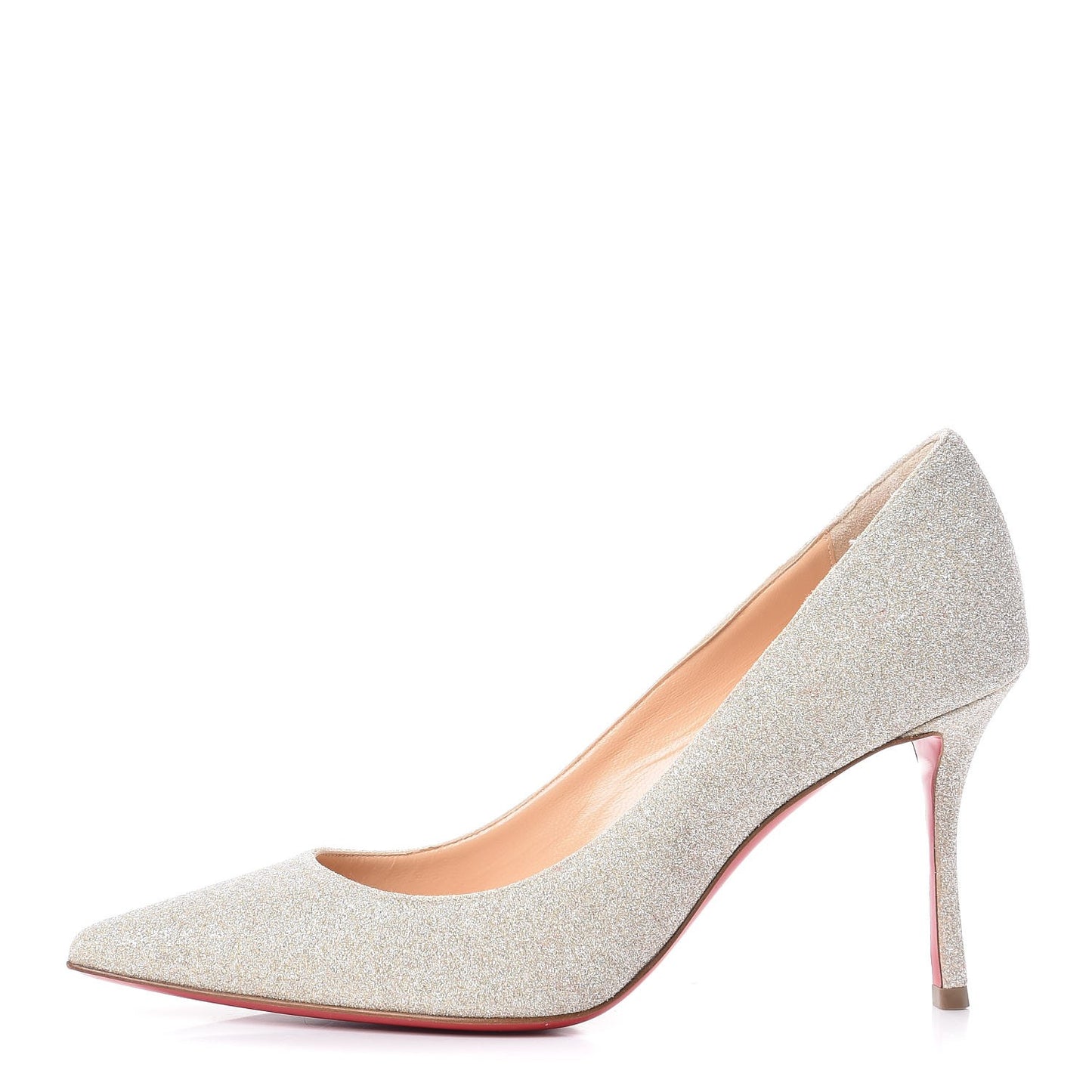 Glitter Decoltish 85 Pumps 37 Ivory