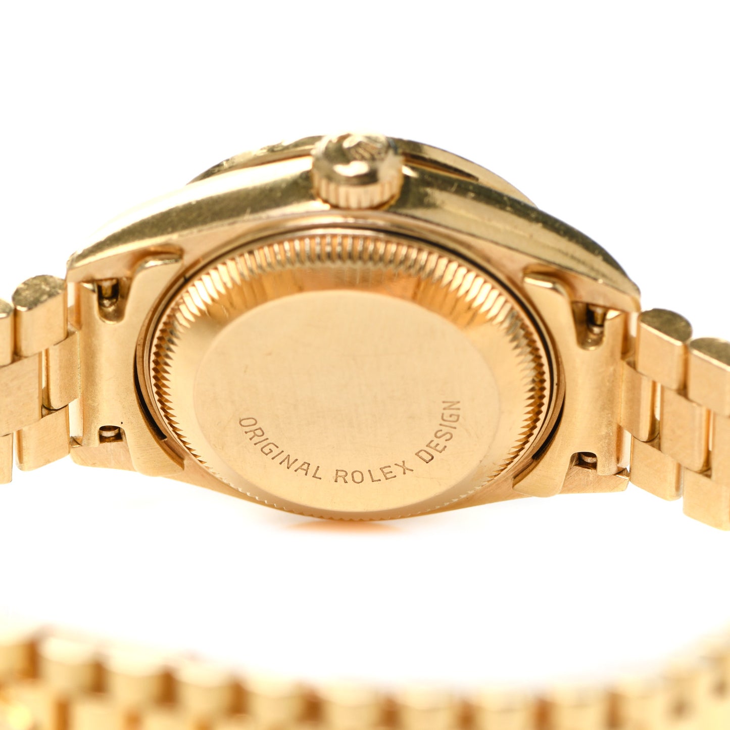 18K Yellow Gold Diamond 26mm Datejust President Watch Champagne 69178