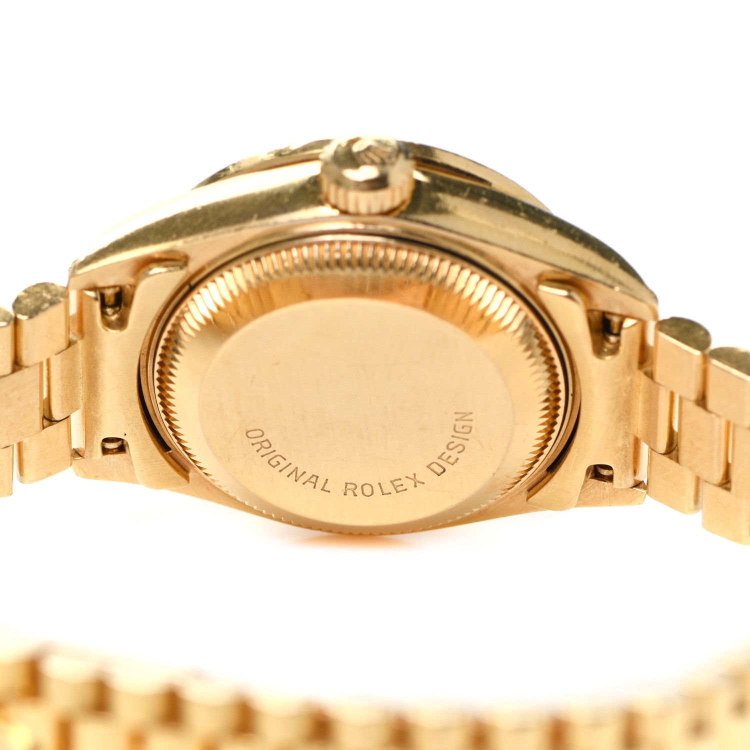 Rolex 18K Yellow Gold Diamond 26mm Datejust President Watch Champagne 69178 4 of 5