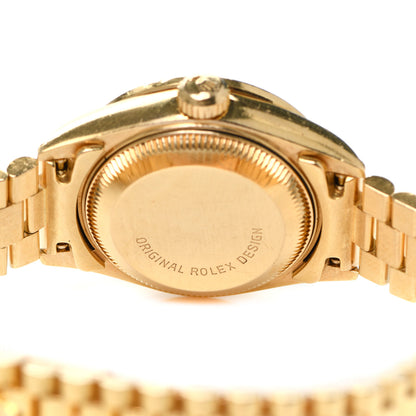 Rolex 18K Yellow Gold Diamond 26mm Datejust President Watch Champagne 69178 4 of 5