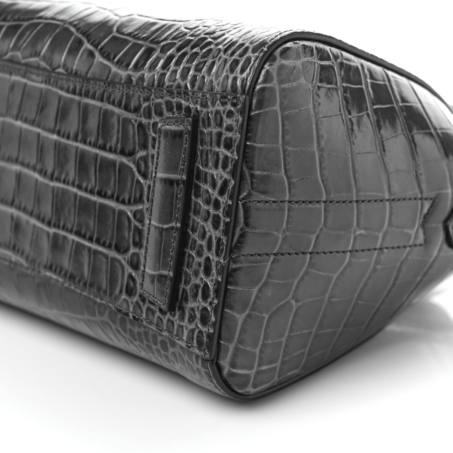 Givenchy Calfskin Crocodile Embossed Mini Antigona Storm Grey 9 of 9
