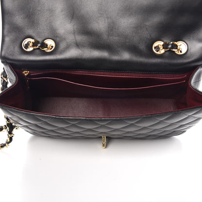 Chanel Lambskin Quilted Jumbo Single Flap Black 6 of 9