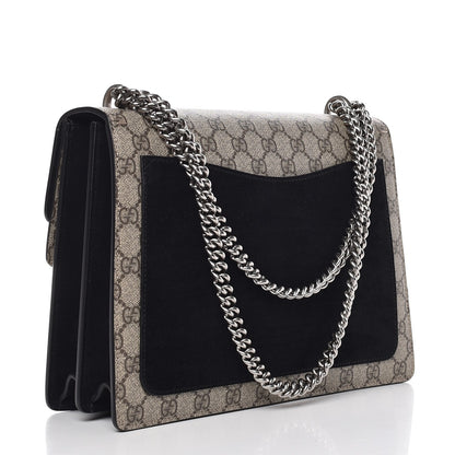 Gucci GG Supreme Monogram Medium Dionysus Shoulder Bag Black 3 of 10