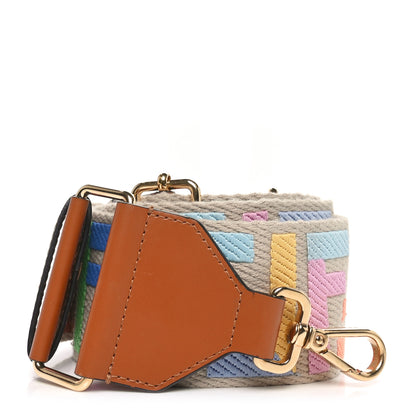 Fendi Canvas Calfskin FF 1974 Adjustable Strap You Multicolor Cuoio 1 of 4