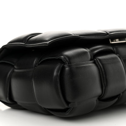 Bottega Veneta Lambskin Maxi Intreccio Padded Chain Cassette Crossbody Bag Black 9 of 12
