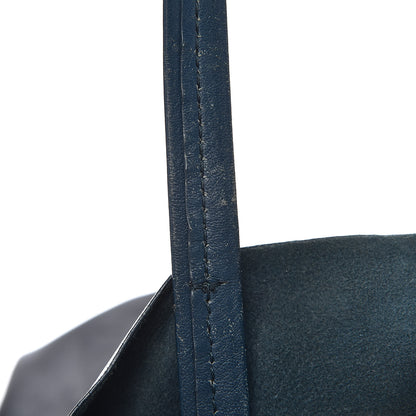 Celine Lambskin Vertical Bi-Cabas Petrol Black 10 of 18