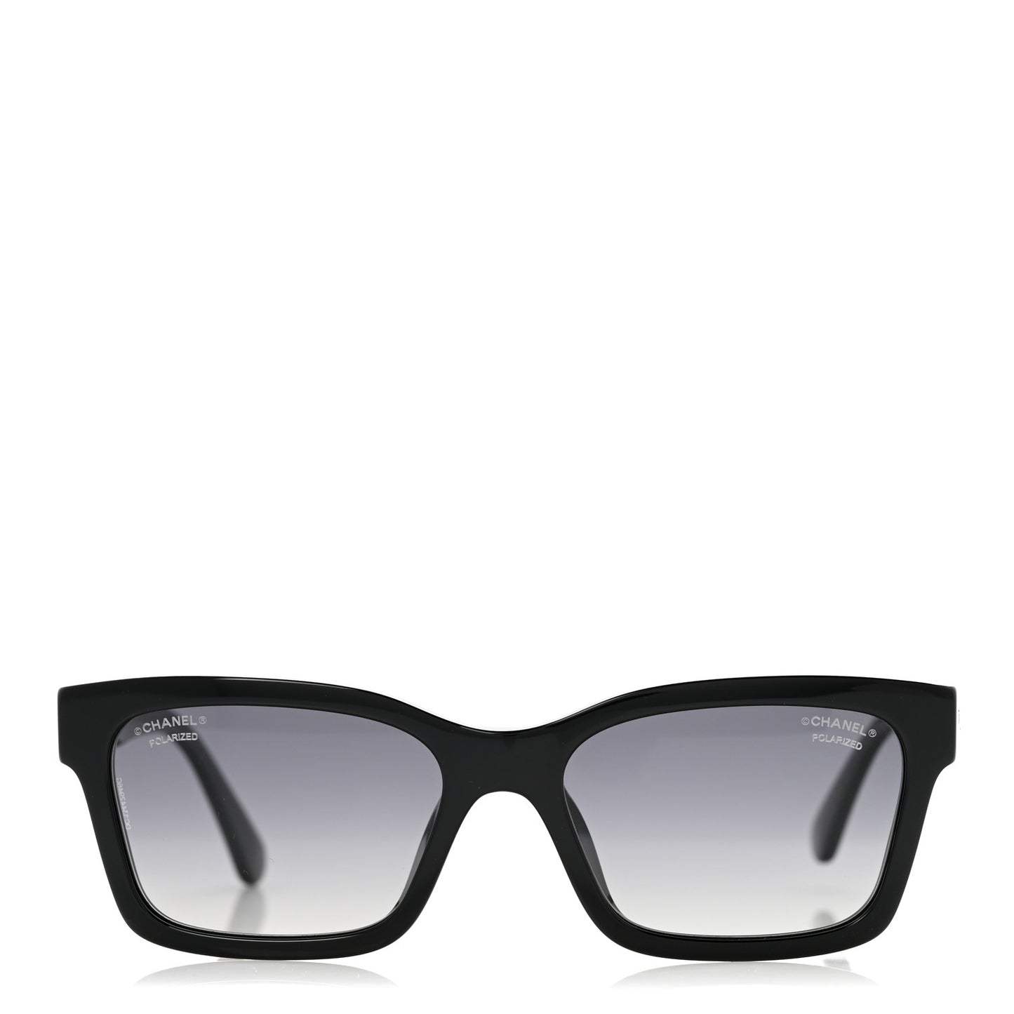 Acetate Polarized Square Sunglasses 5417-A Black