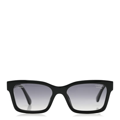 Chanel Acetate Polarized Square Sunglasses 5417-A Black 2 of 8