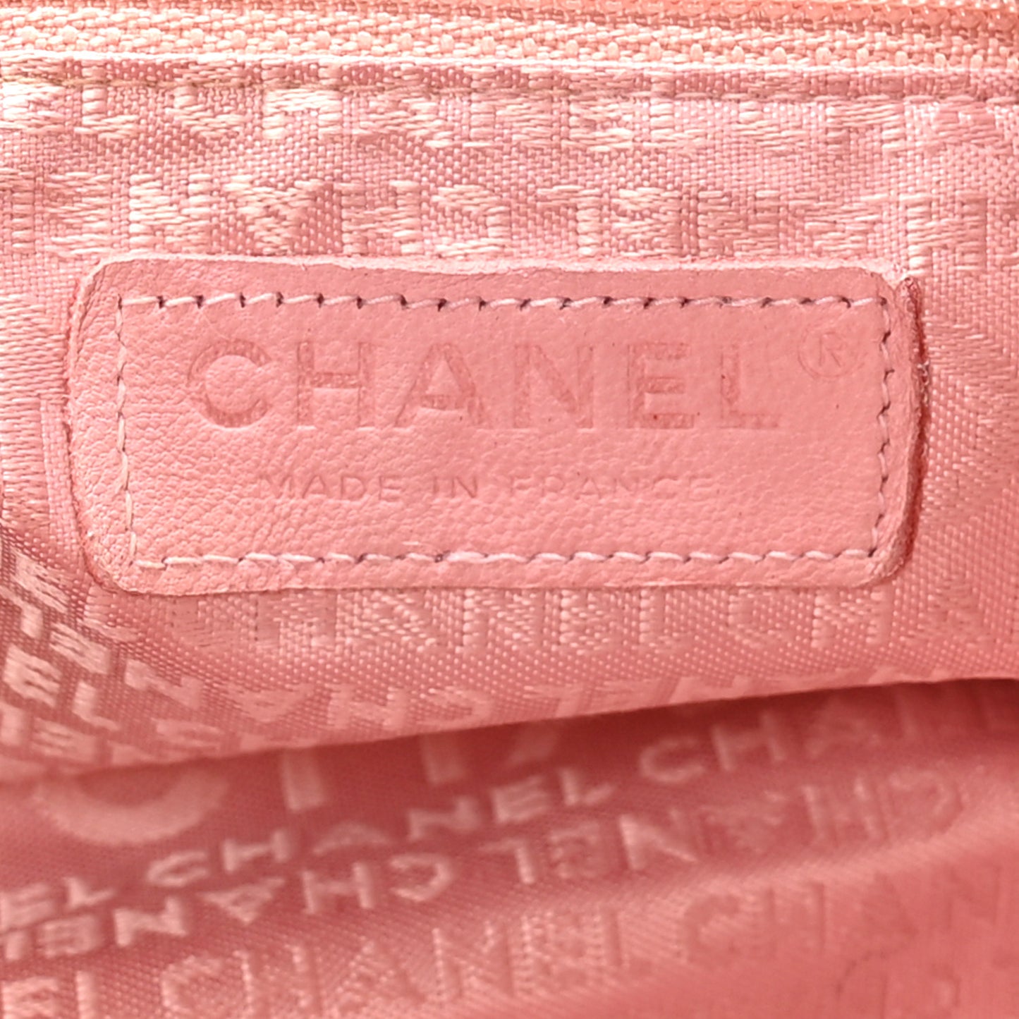 Caviar Square Stitched Bowler Pink