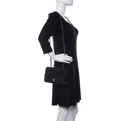 Chanel Lambskin Quilted Small Single Flap Black 2 of 12