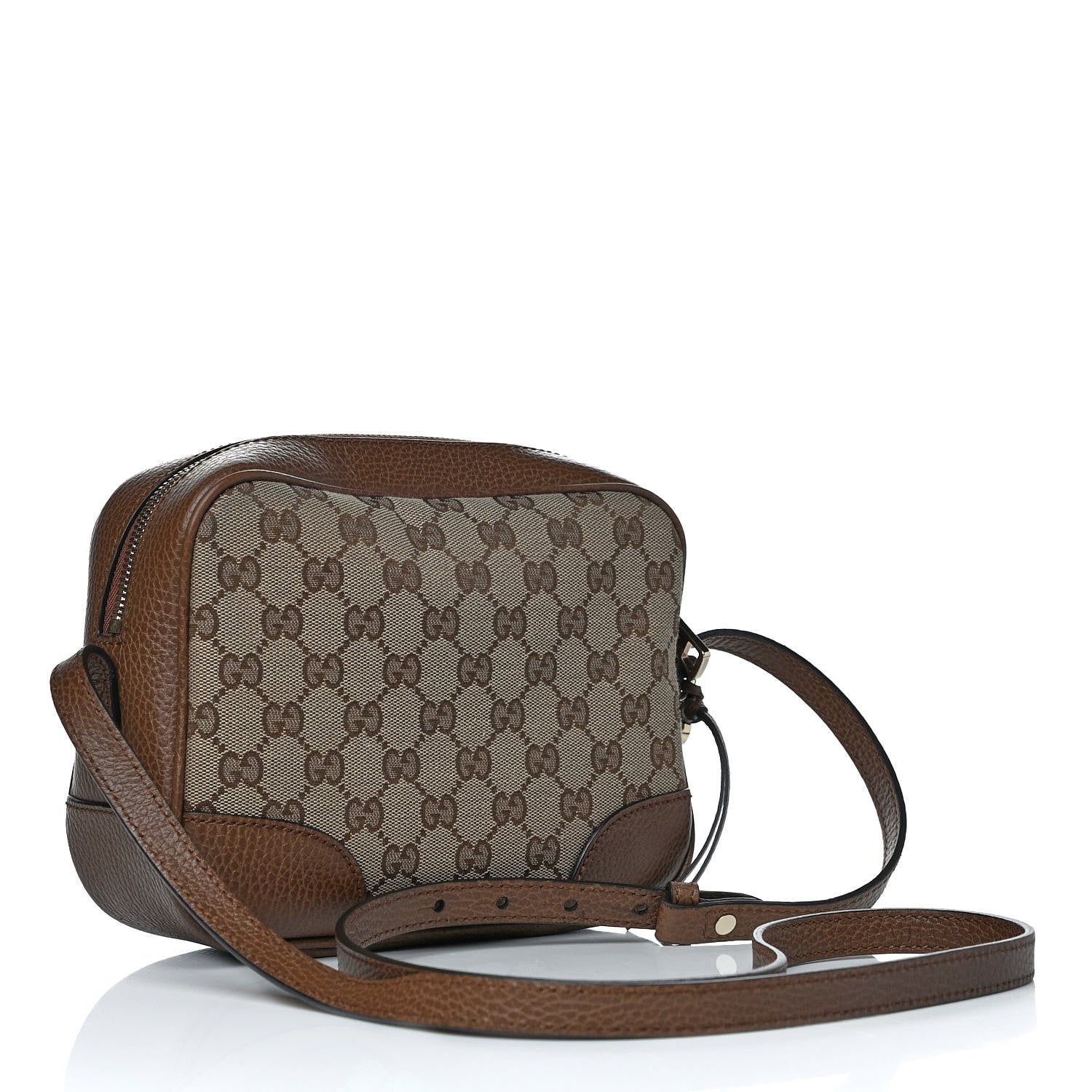 Gucci Monogram Mini Bree Messenger Bag Beige Tabacco 3 of 12