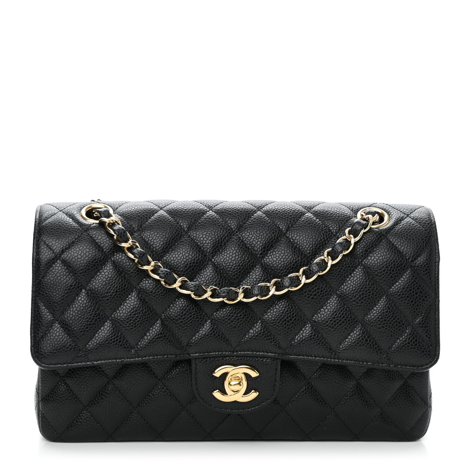 Chanel Caviar Quilted Medium Double Flap Black 1 of 11