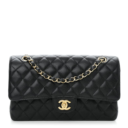Chanel Caviar Quilted Medium Double Flap Black 1 of 11
