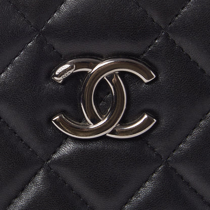 Chanel Lambskin Quilted Small Coco Loop Tote Black 7 of 9