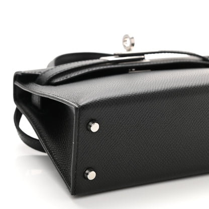 Hermes Epsom Mini Kelly Sellier 20 Black 9 of 11