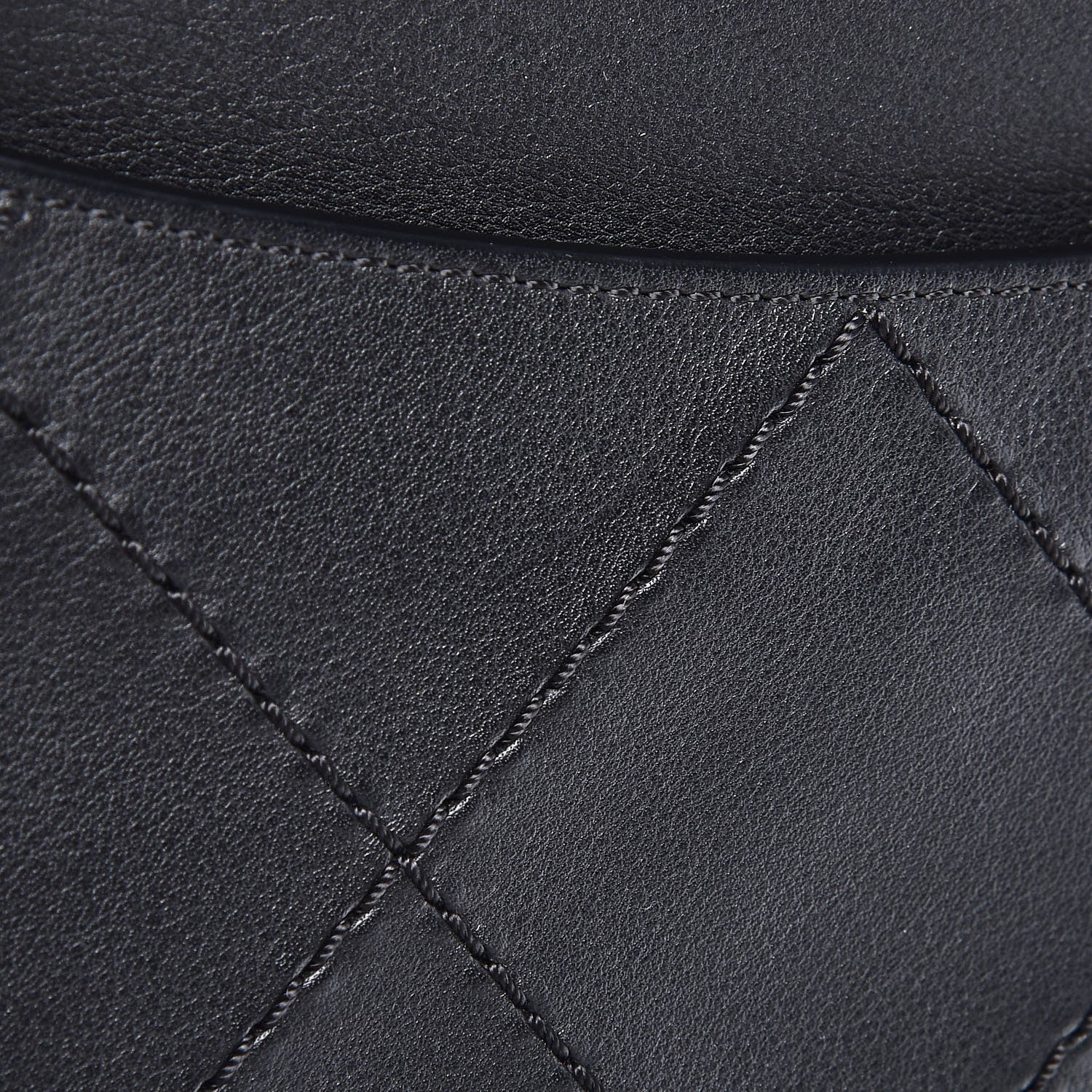 Chanel Calfskin Large Coco Eyelets Shopping Tote Black 9 of 9