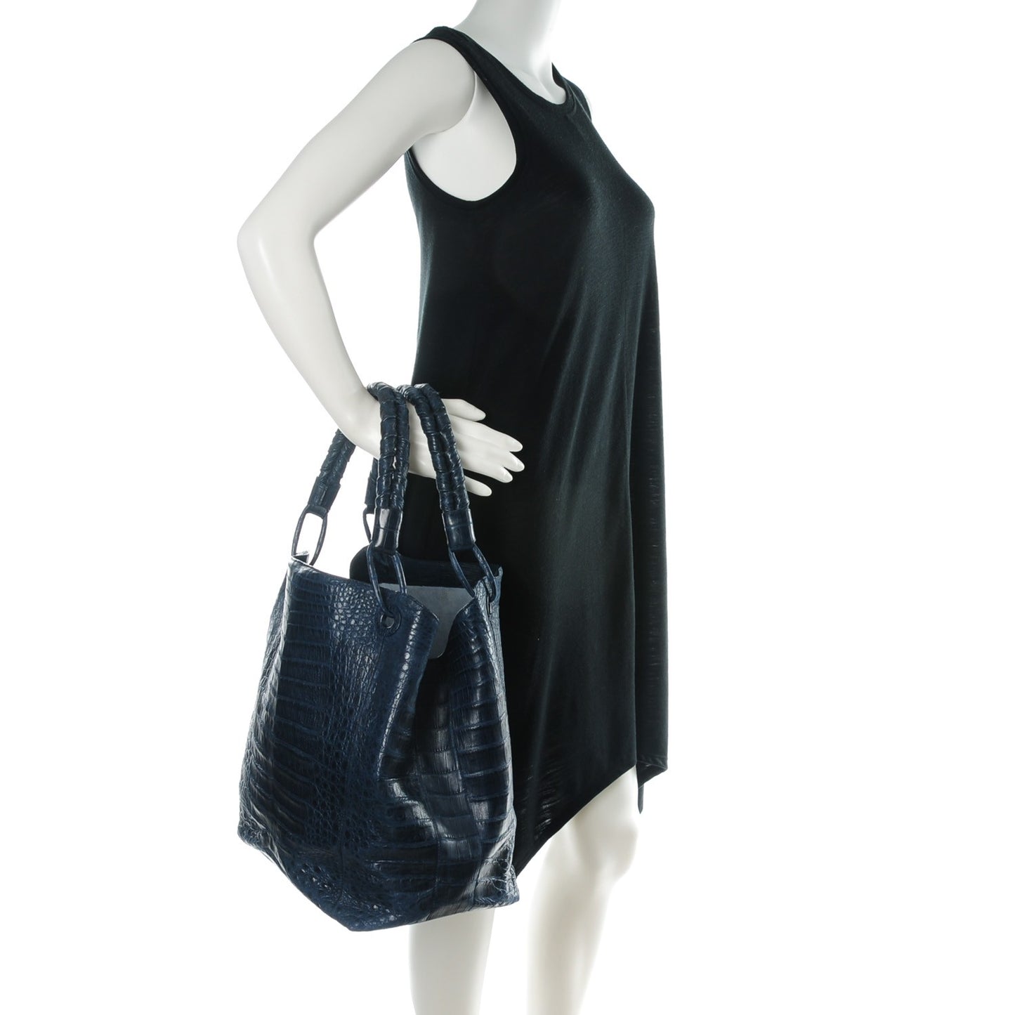 Crocodile Shoulder Bag Blue