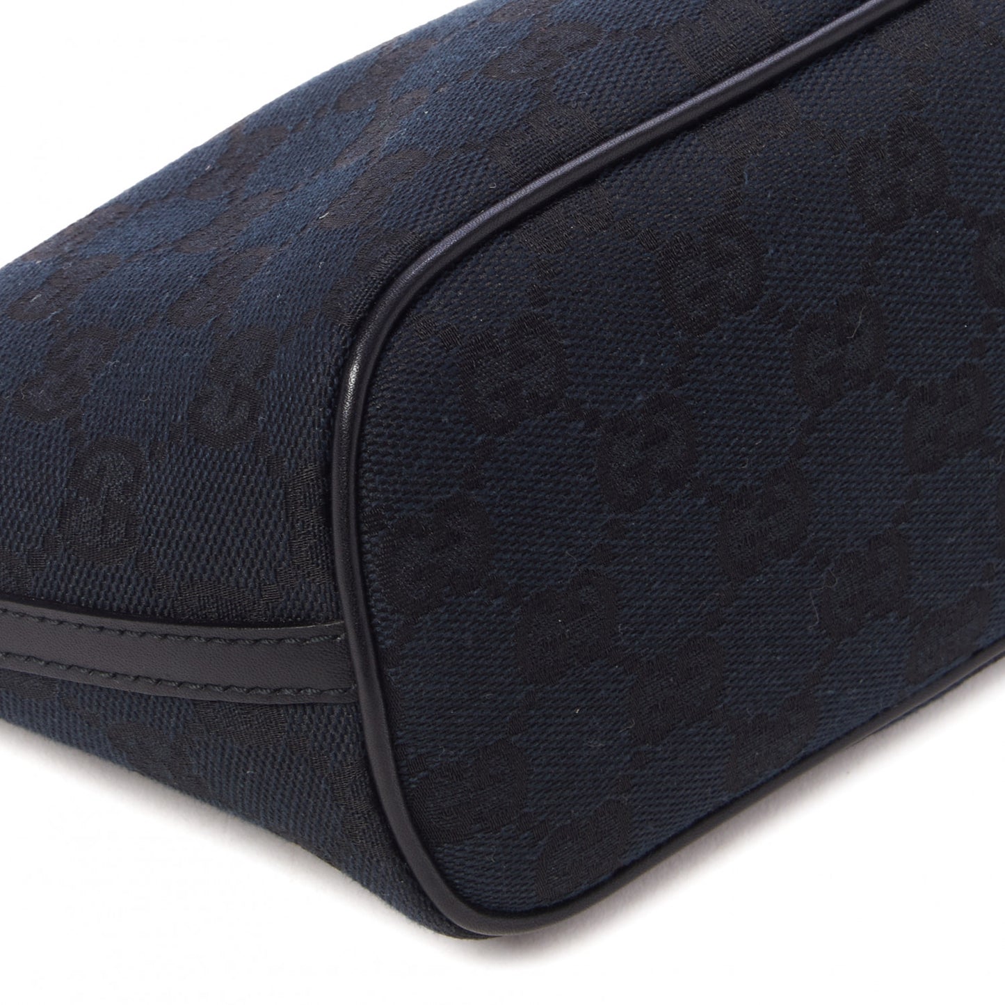 Denim Monogram Boat Pochette Black