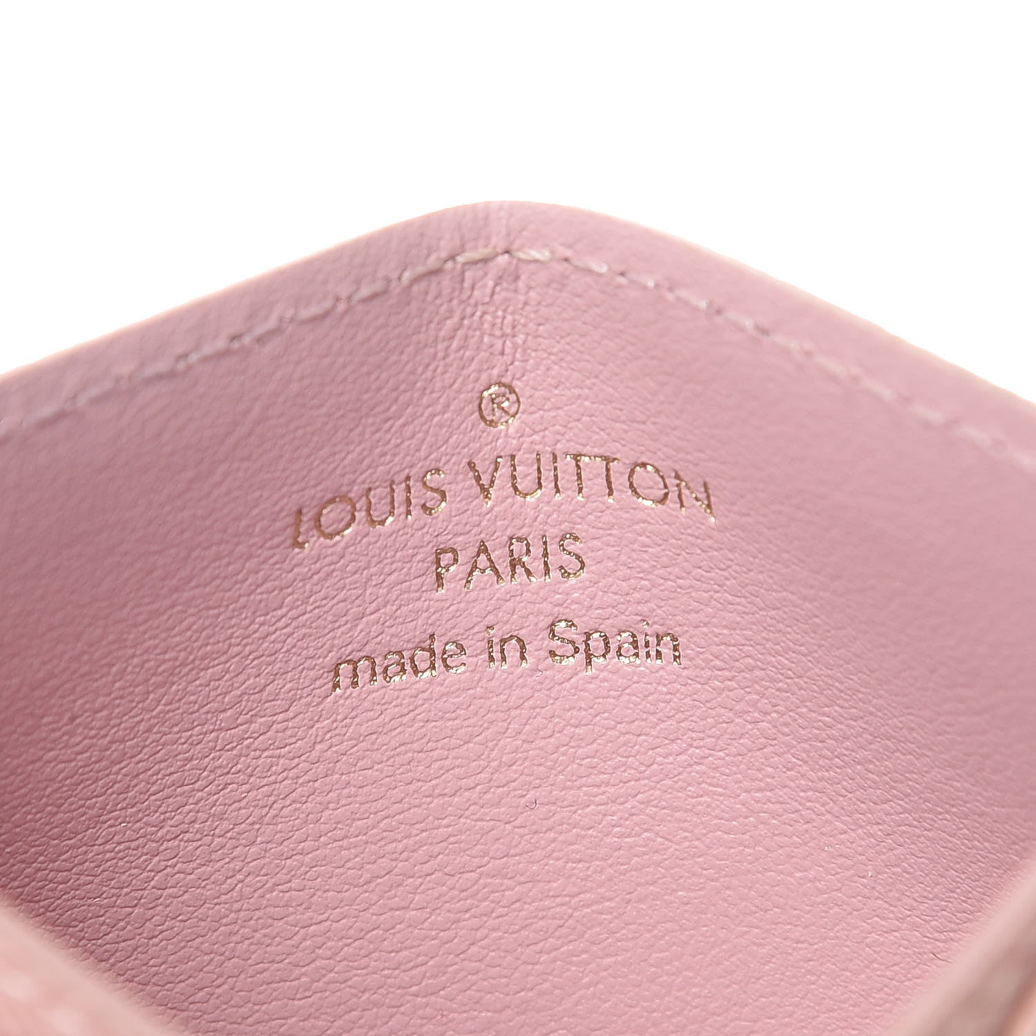 Louis Vuitton Damier Ebene Caissa Card Holder Rose Ballerine 6 of 8