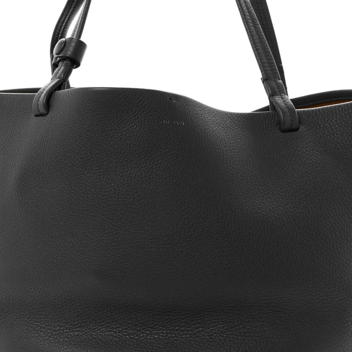 The Row Grained Calfskin Park Tote Three Charcoal 9 of 11