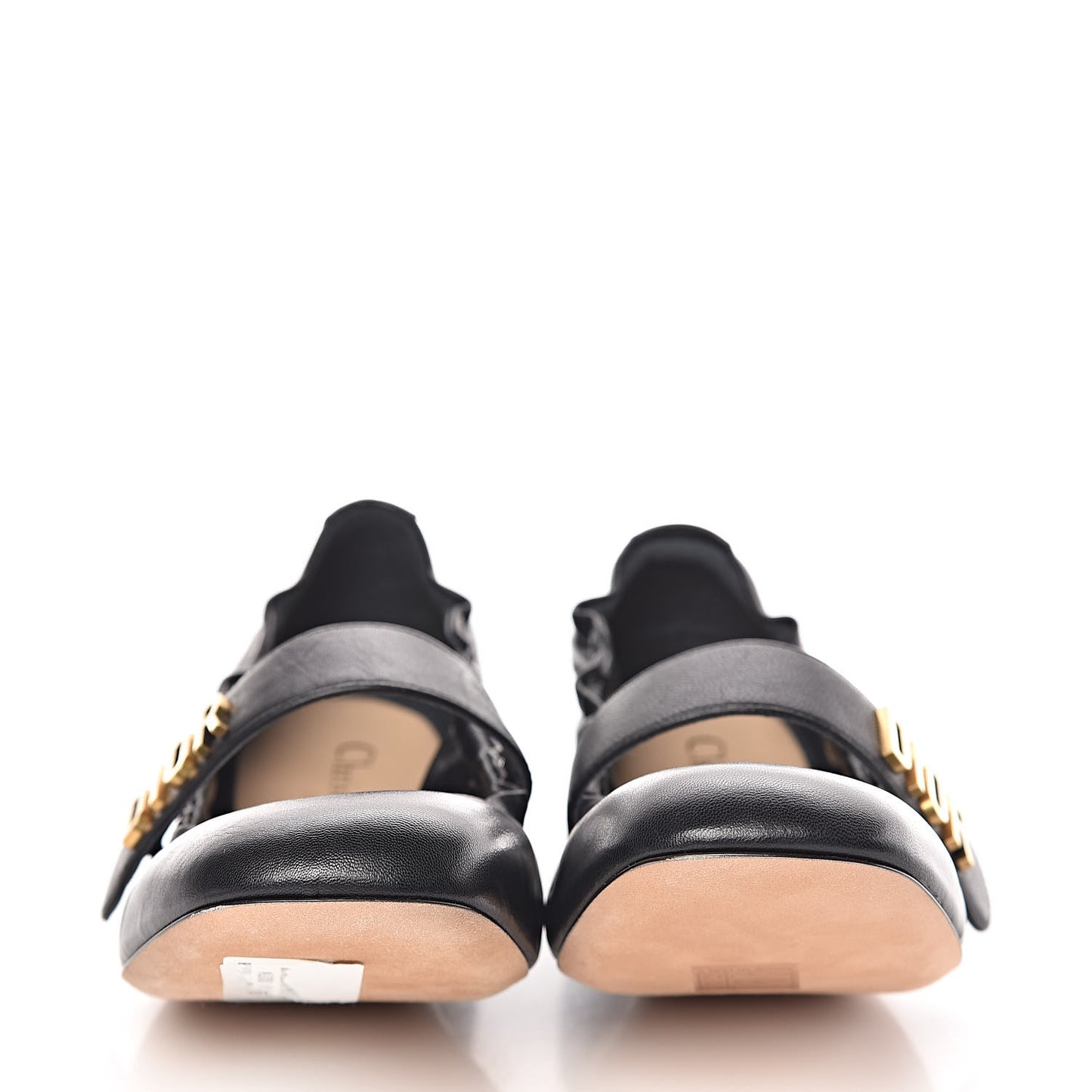 Lambskin Baby-D Ballet Flats 37.5 Black