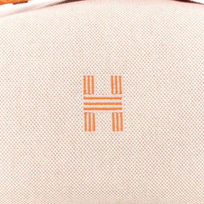 Hermes Canvas Small Bride-A-Brac Pouch Natural Orange 8 of 10