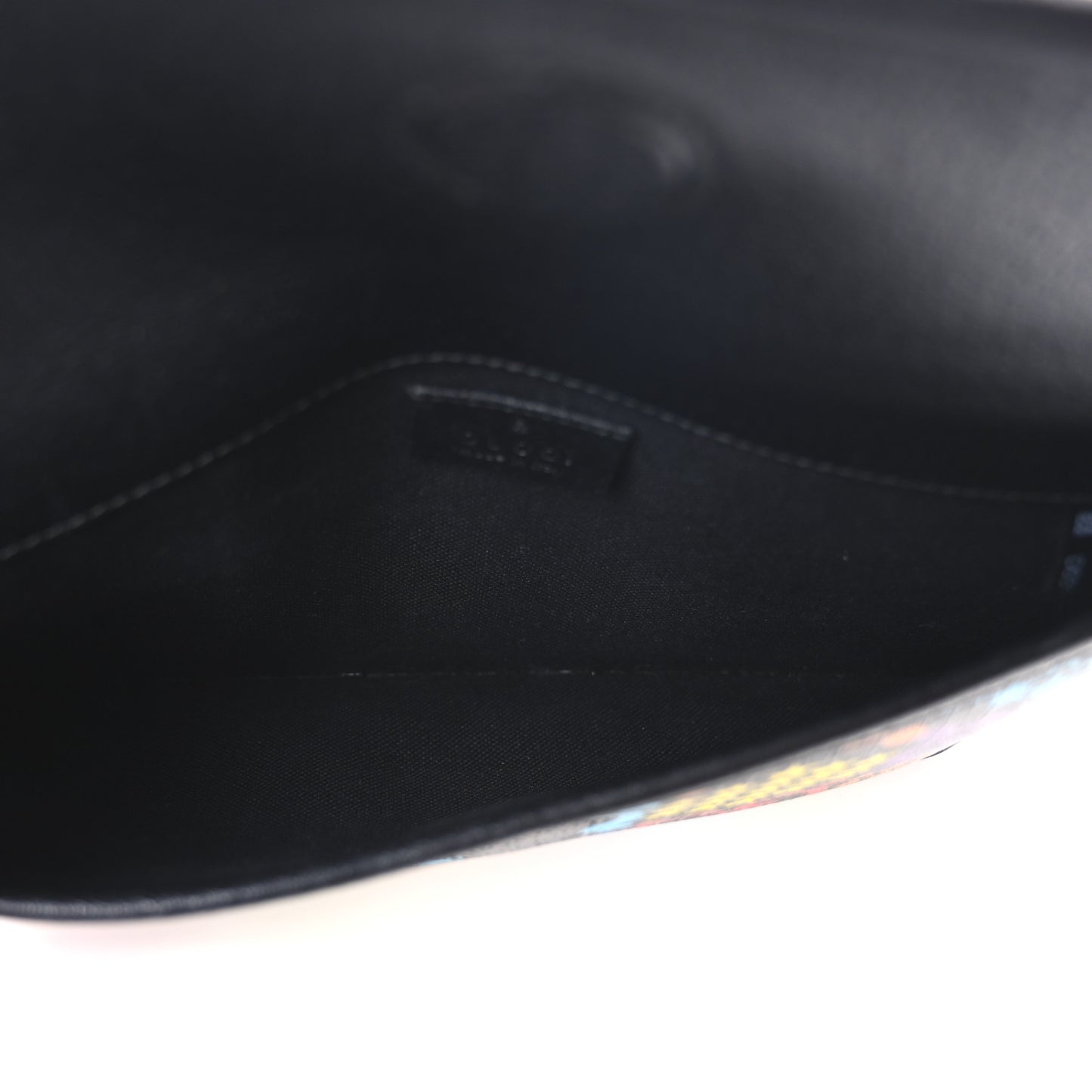 GG Supreme Monogram Psychedelic Slim Belt Bag Black