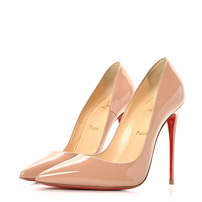 Christian Louboutin Patent So Kate 120 Pumps 38.5 Nude 3 of 9