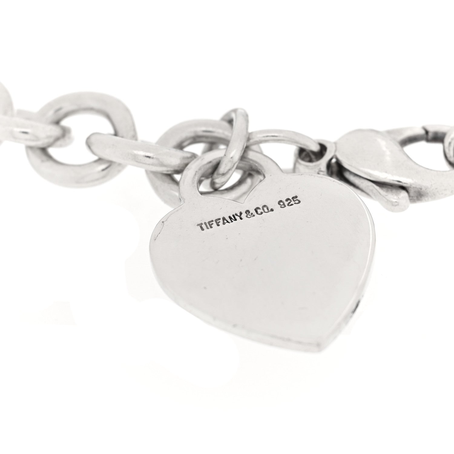 Tiffany Sterling Silver Heart Tag Charm Bracelet 3 of 3
