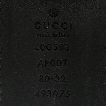 Gucci Calfskin Double G 40mm Belt 80 32 Black 5 of 9