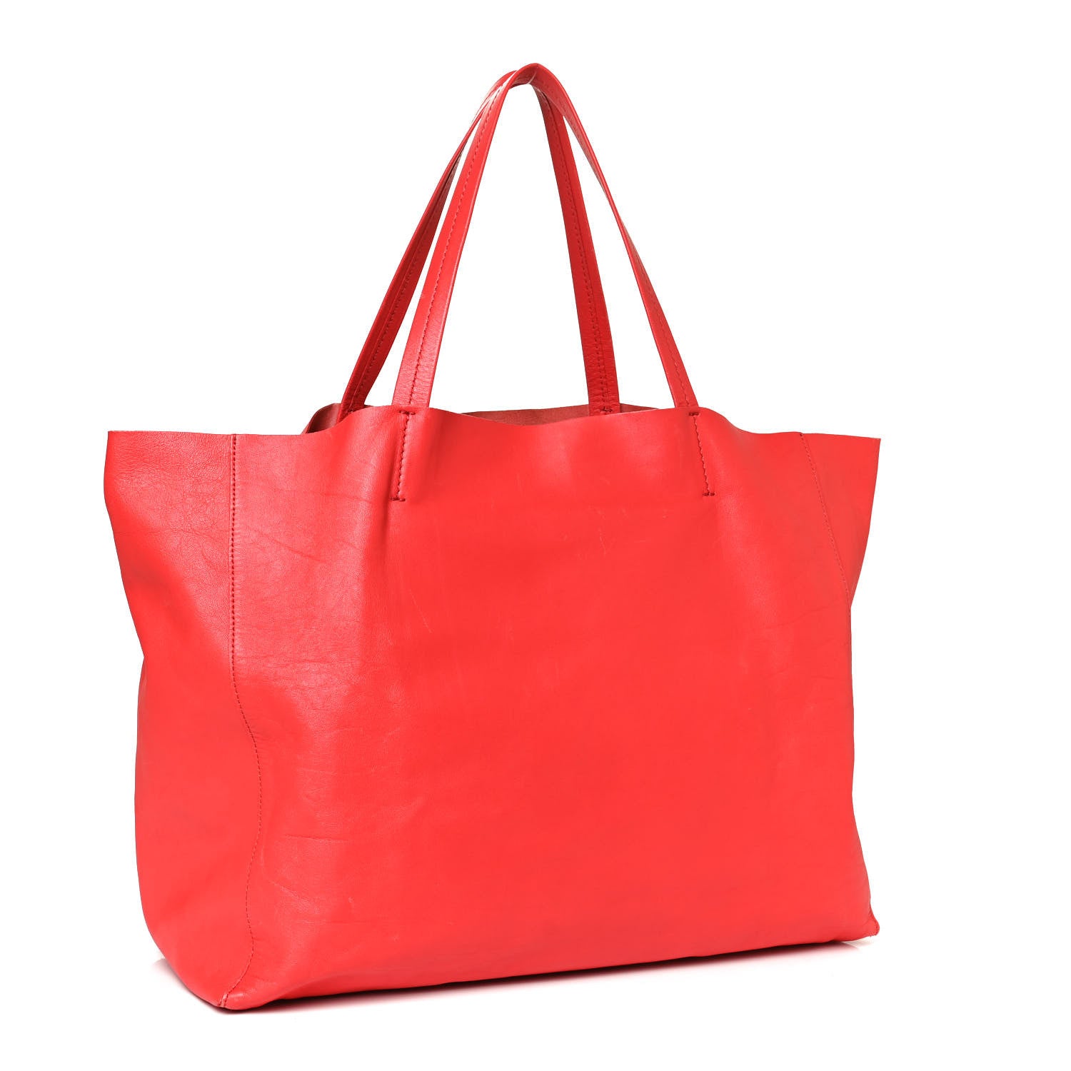 Celine Lambskin Horizontal Cabas Magenta 3 of 13