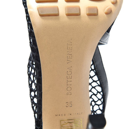 Bottega Veneta Mesh Nappa Chunky Chain Sandals 35 Black 9 of 10