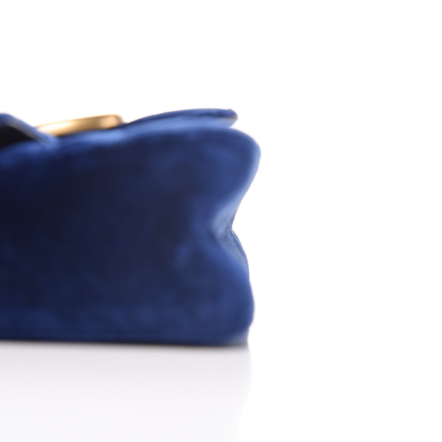 Velvet Matelasse Mini GG Marmont Shoulder Bag Cobalt Blue