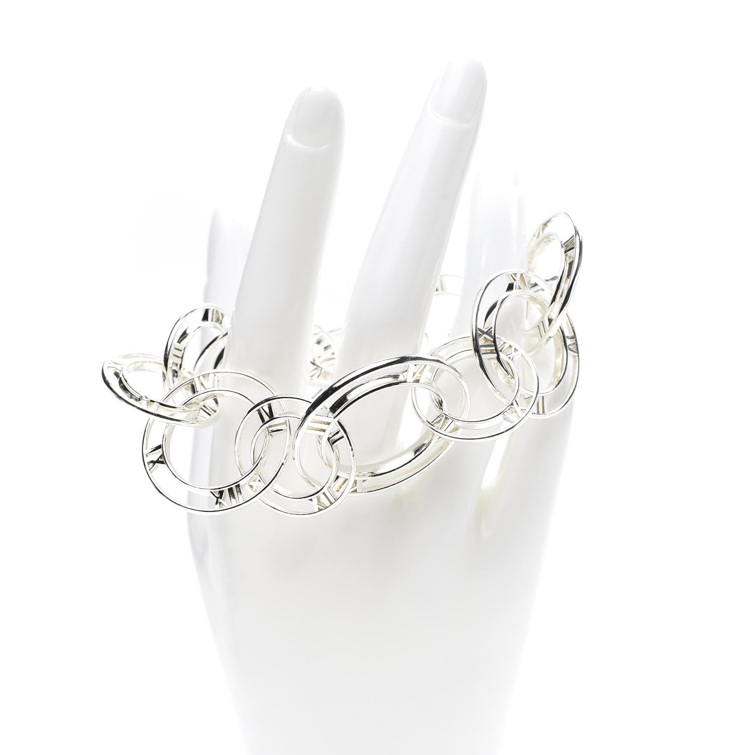 Tiffany Sterling Silver Atlas Link Bracelet 2 of 5