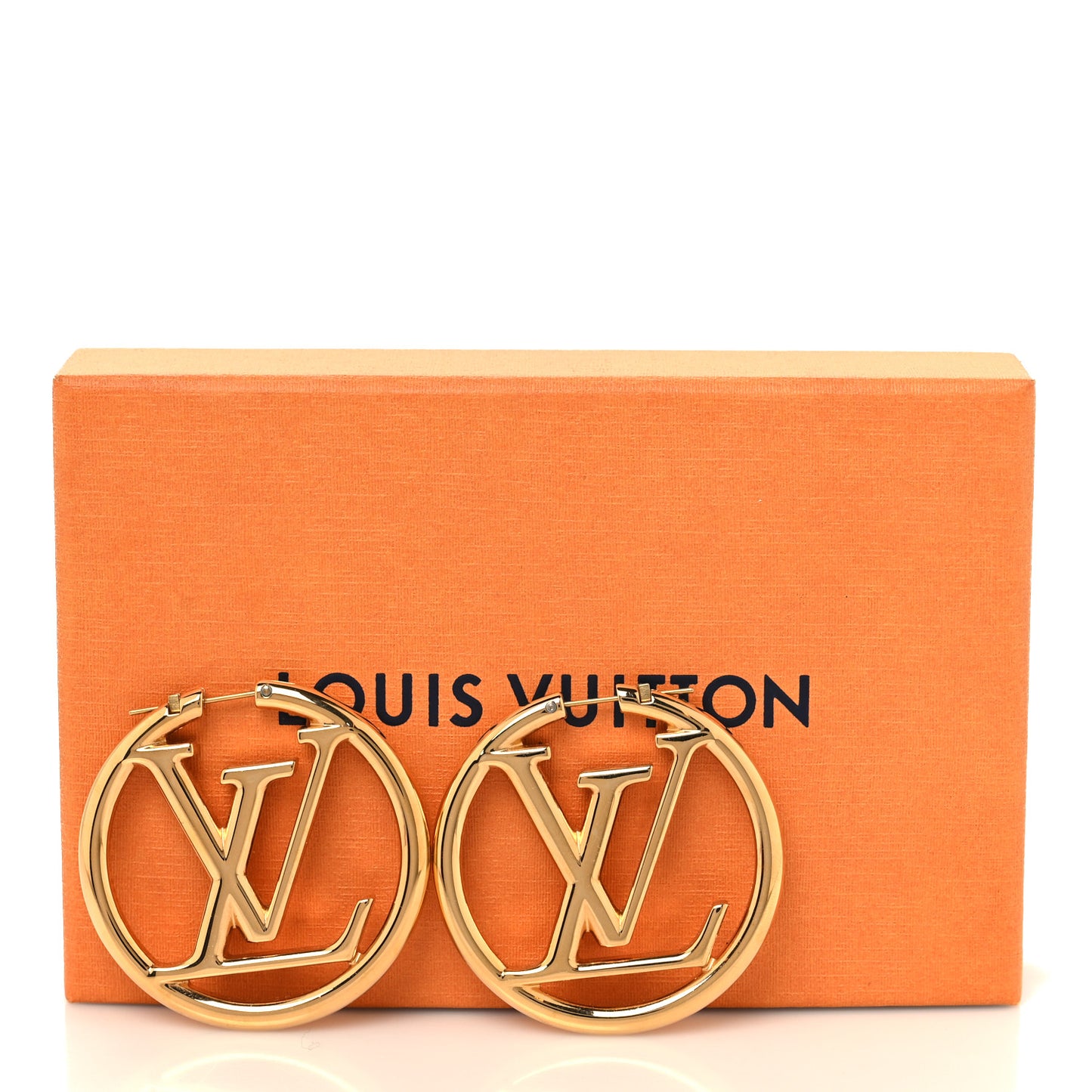 Metal Louise Hoop Earrings Gold
