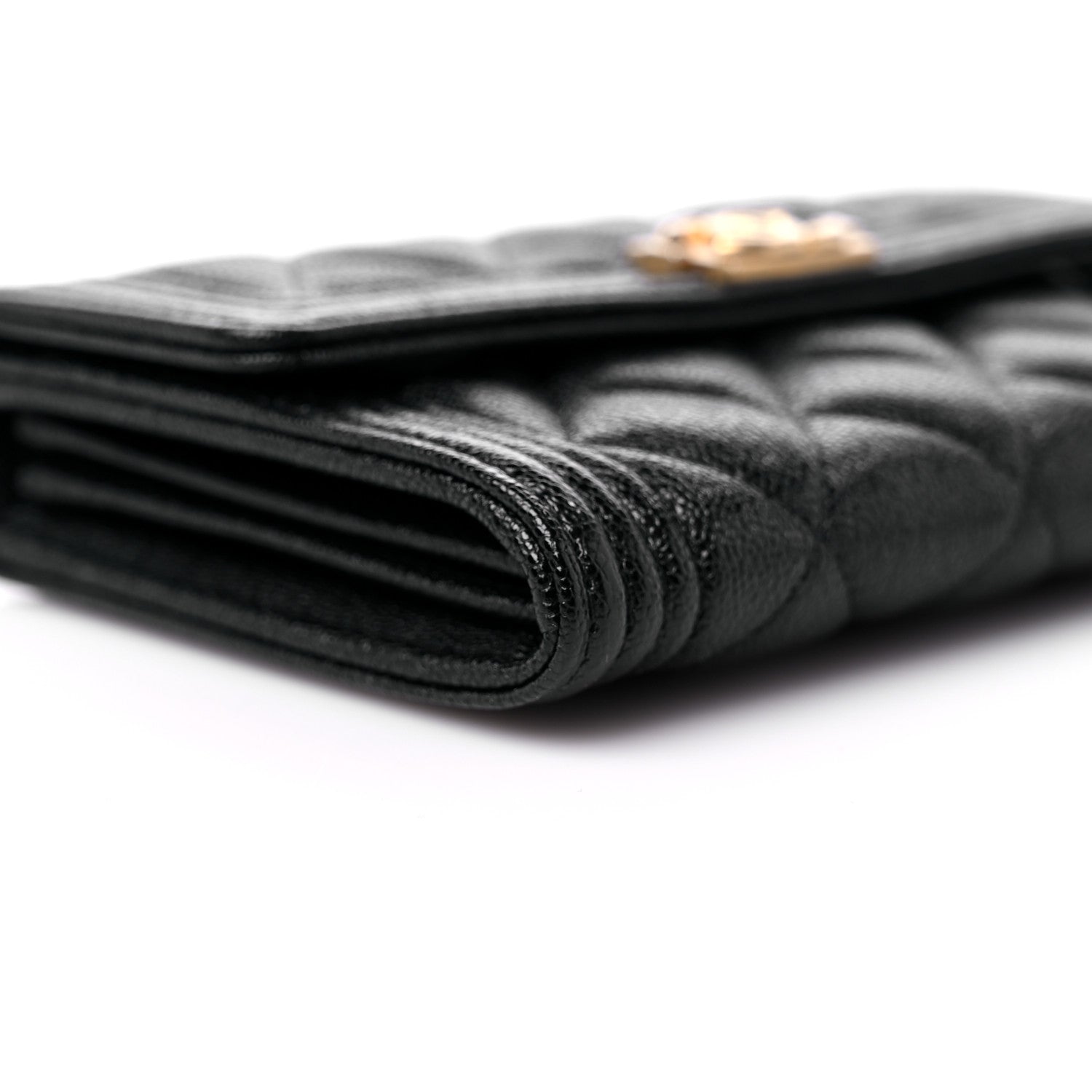 Chanel Caviar Quilted Medium Boy Flap Wallet Black 6 of 10