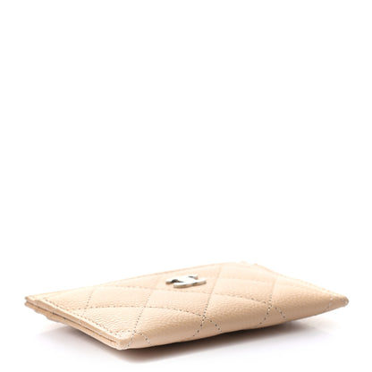 Chanel Caviar Quilted Card Holder Dark Beige 4 of 8