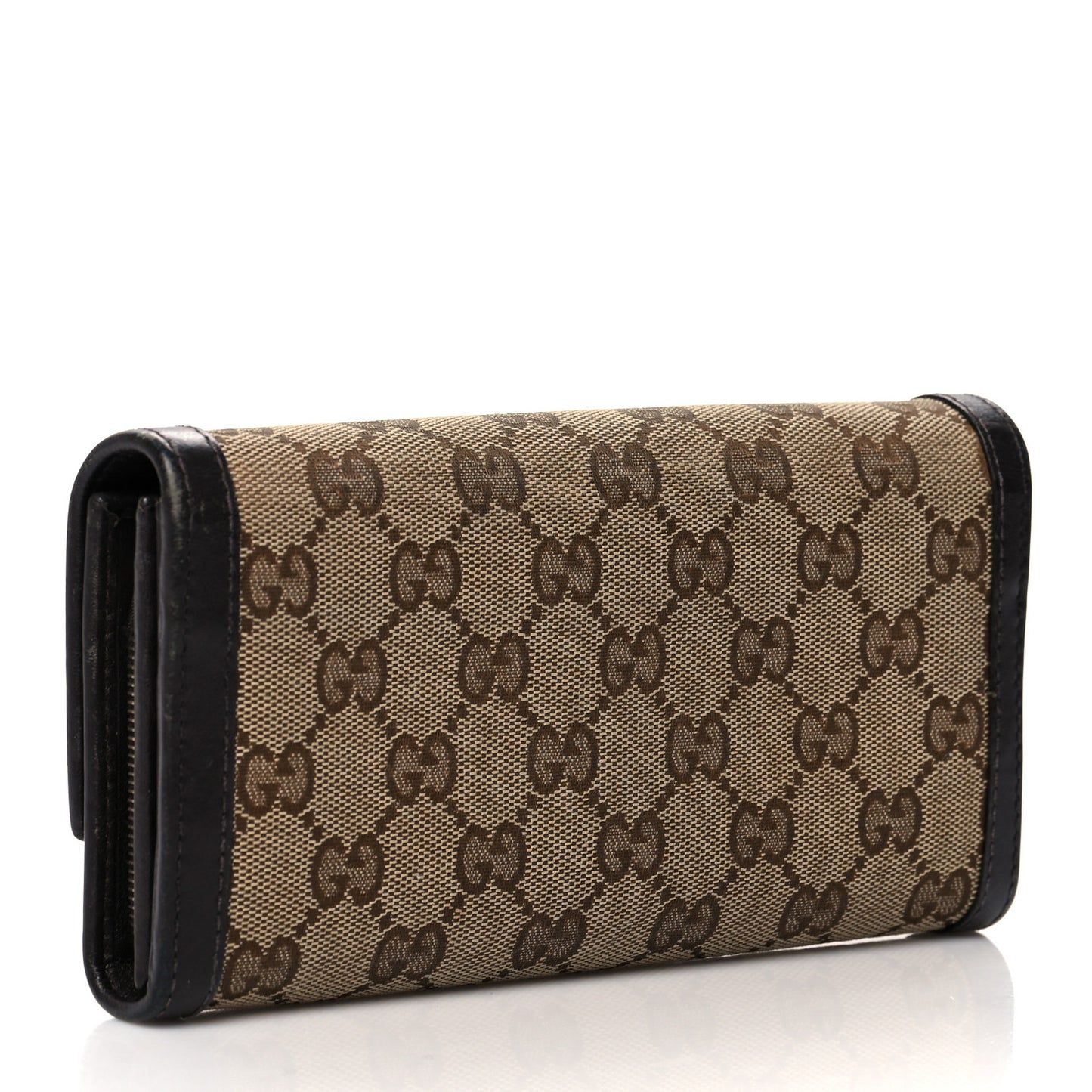Monogram Margaux Calfskin Sukey Continental Wallet Beige Ebony Cocoa