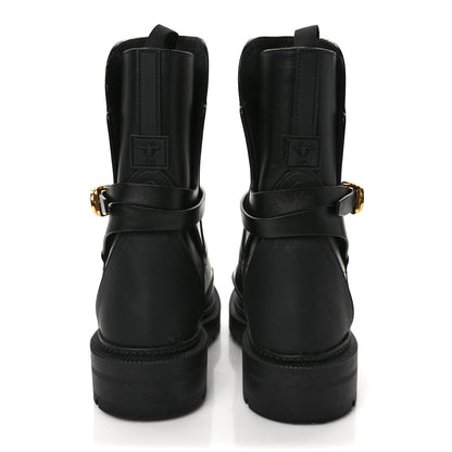 Christian Dior Calfskin Empreinte Ankle Boot 38 Black 5 of 9