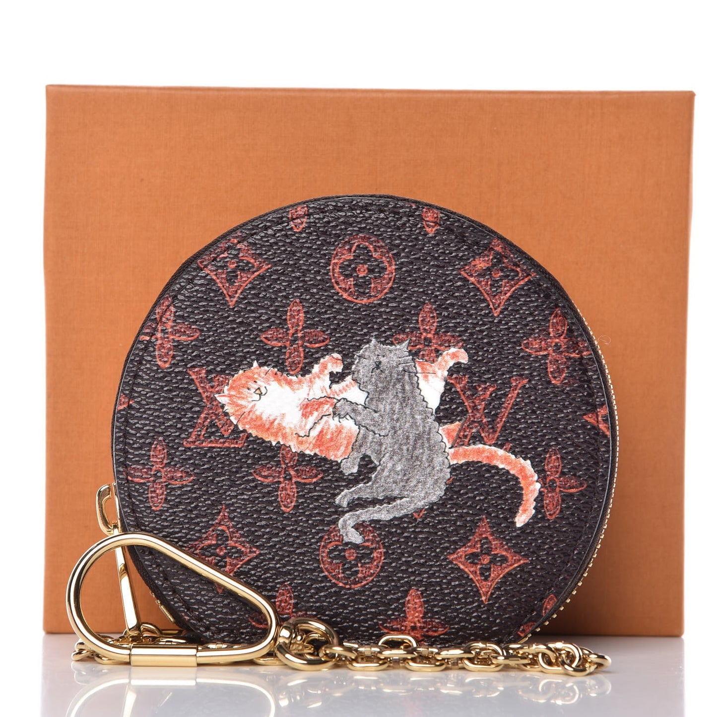 Calfskin Catogram Micro Boite Chapeau Marron