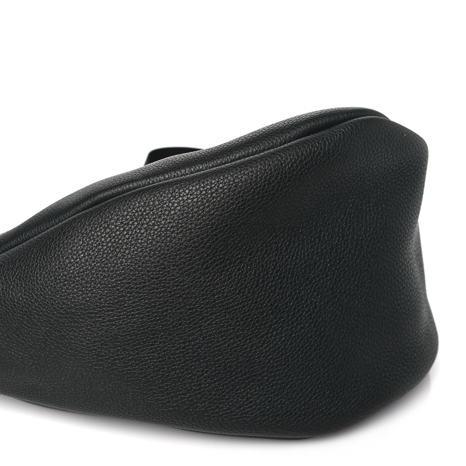 The Row Grained Calfskin Large Slouchy Banana Bag Black 8 of 9