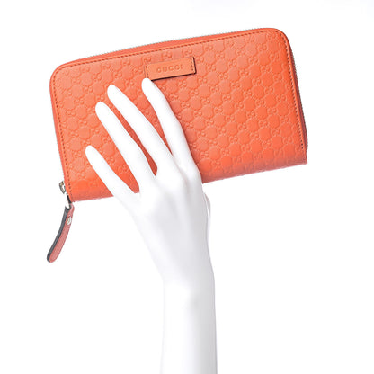 Gucci Microguccissima Zip Around Wallet Sun Orange 2 of 7