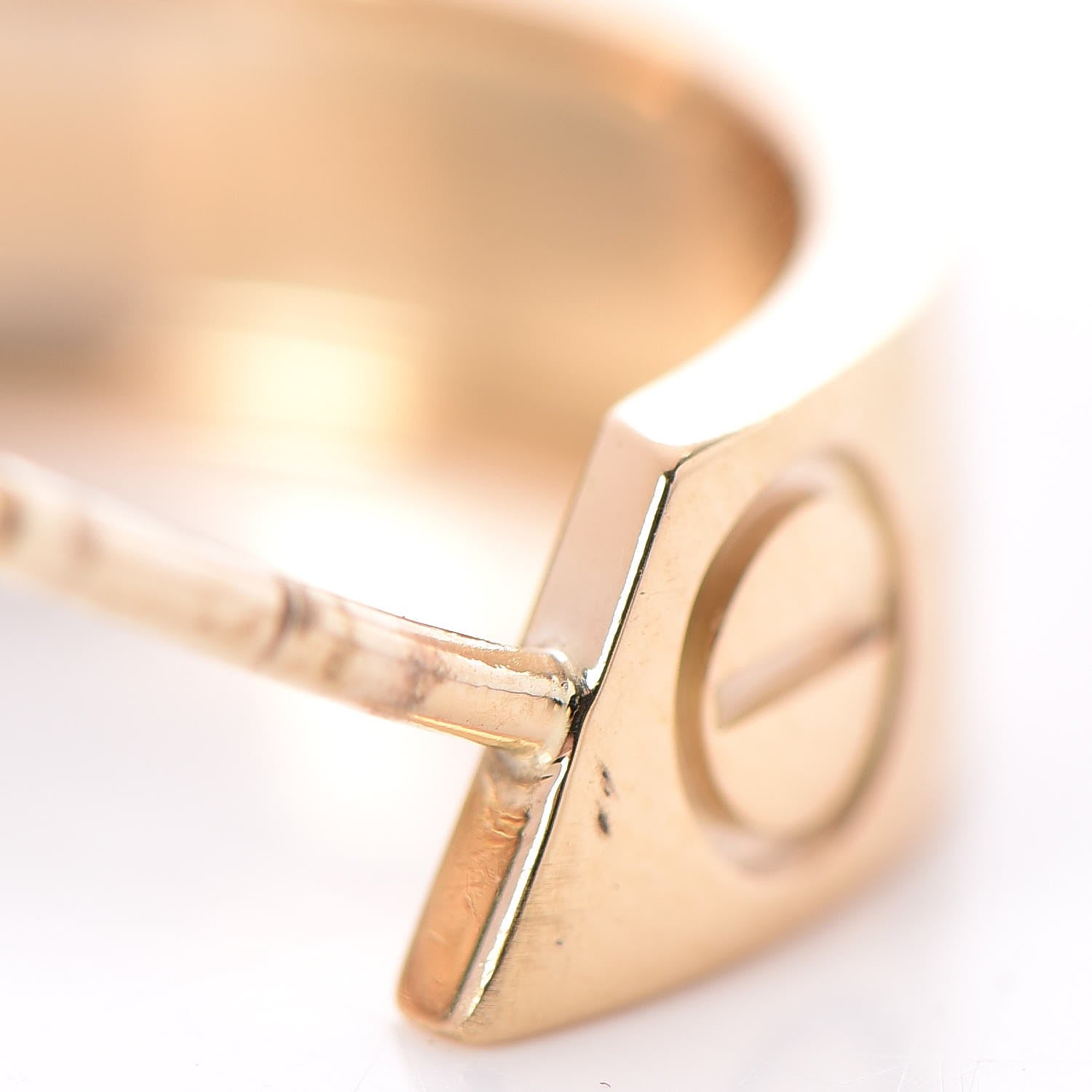 Cartier 18K Yellow Gold 5.5mm LOVE Hoop Earrings 5 of 9