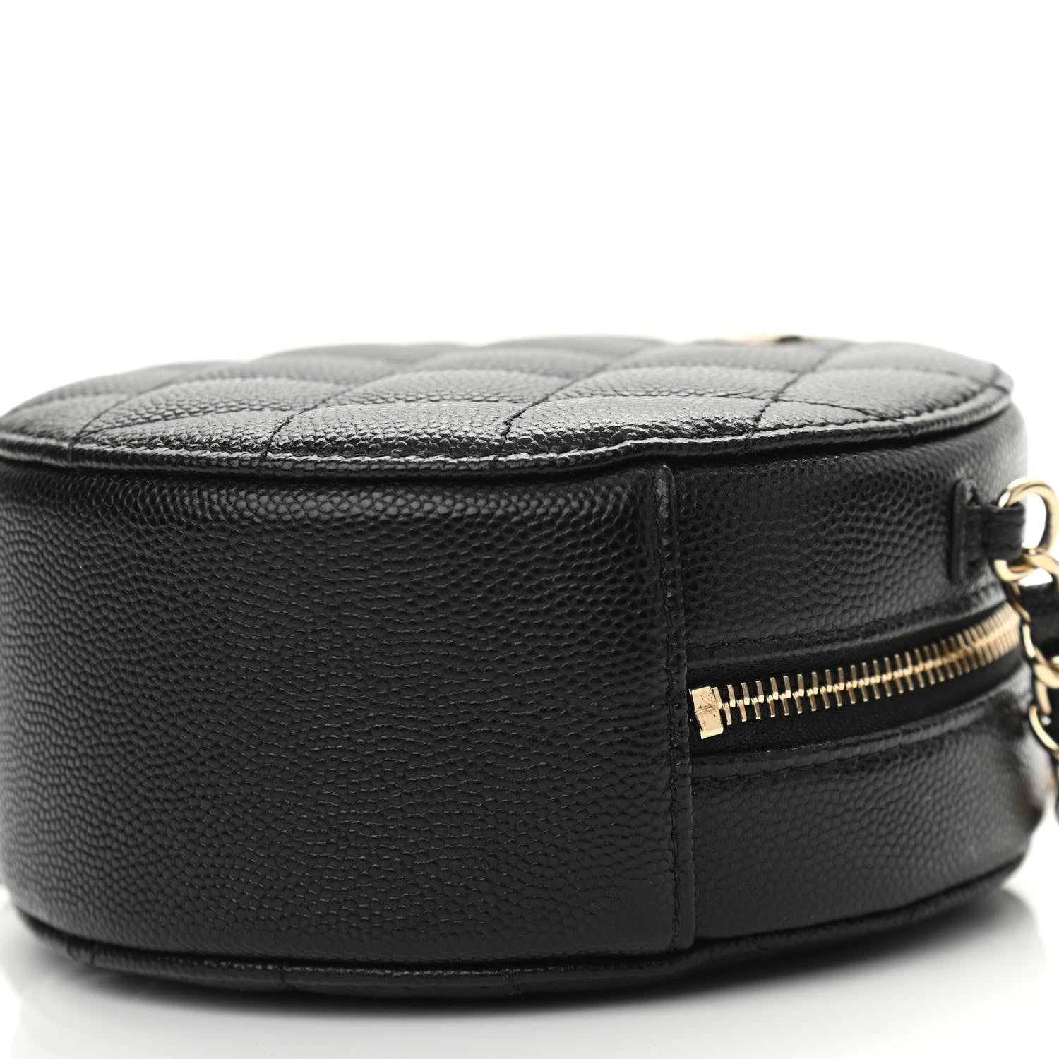 Chanel Caviar Quilted Round Clutch With Chain Black 10 of 12