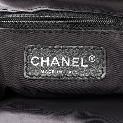 Chanel Coated Canvas Paris Biarritz XL Travel Bag Black 6 of 16