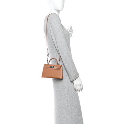 Hermes Epsom Mini Kelly Sellier 20 Gold 2 of 10